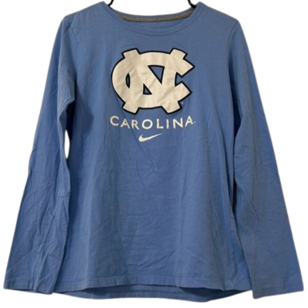 Nike North Carolina Tar Heels Crewneck Womens Large Slim Fit UNC Basketball
